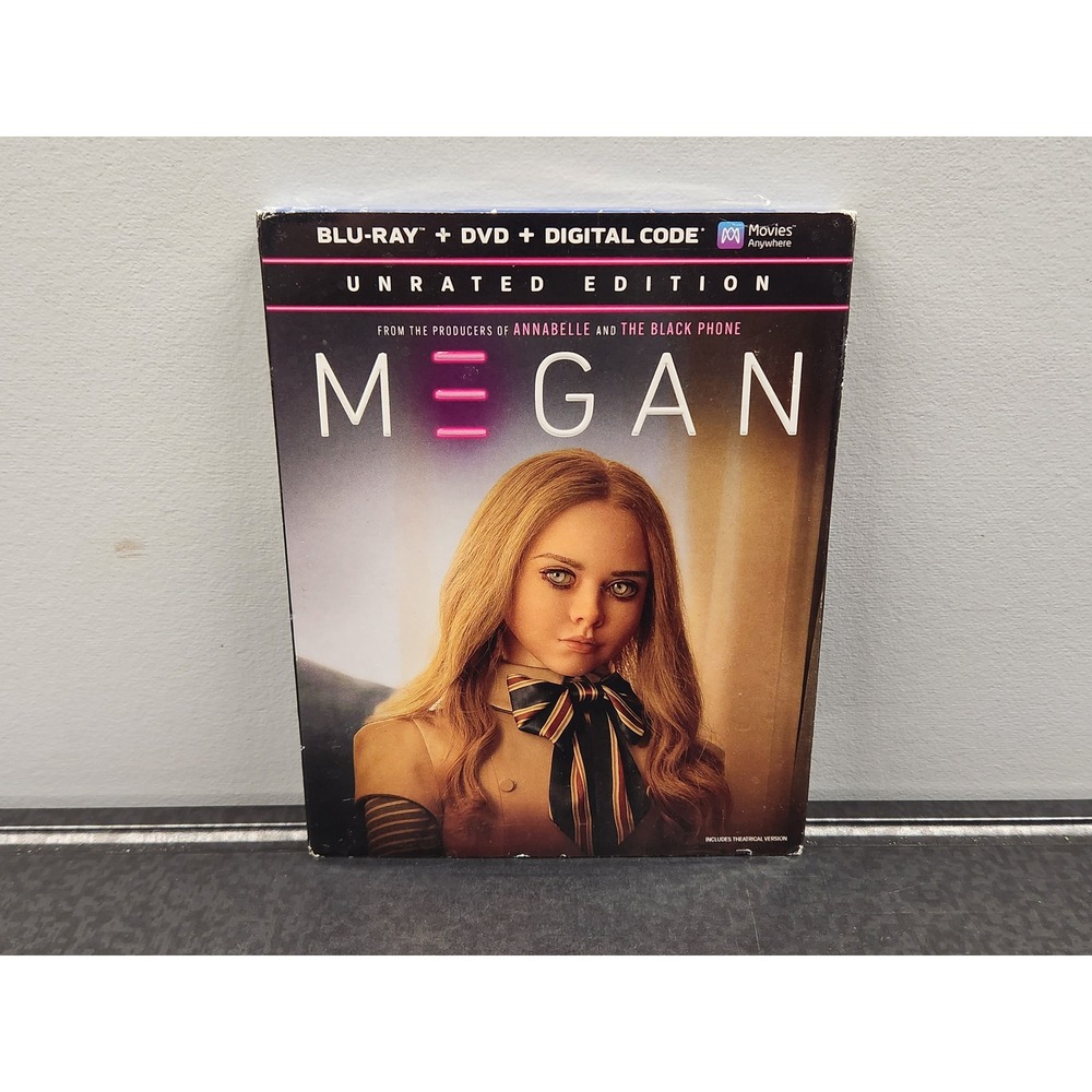 M3GAN Unrated Edition Blu-ray DVD Digital Code Horror Movie ~ Brand New Sealed